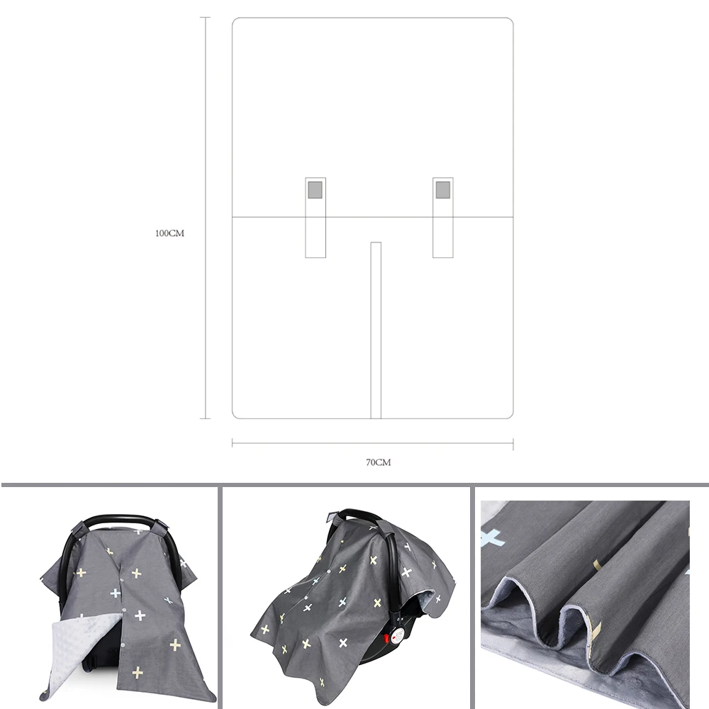 Высококачественная накидка для сидения, чехол для кормления, дышащий чехол для детского автомобиля, хлопковый навес для детского автокресла, накидка для кормящих мам