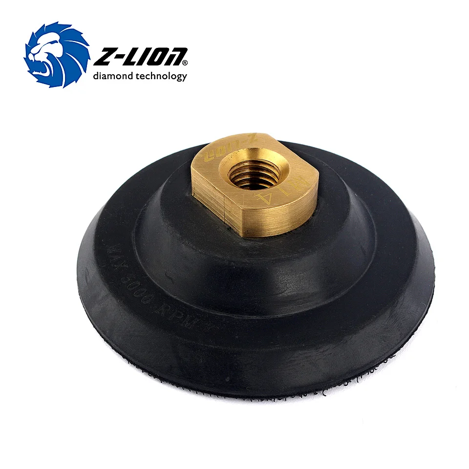 

Z-LION 4" 5PCS/lot Polishing Rubber Backer Pads Bonnets for Polisher Angle Grinder Buffing Backing pad Sander M14 Adhesive Disk