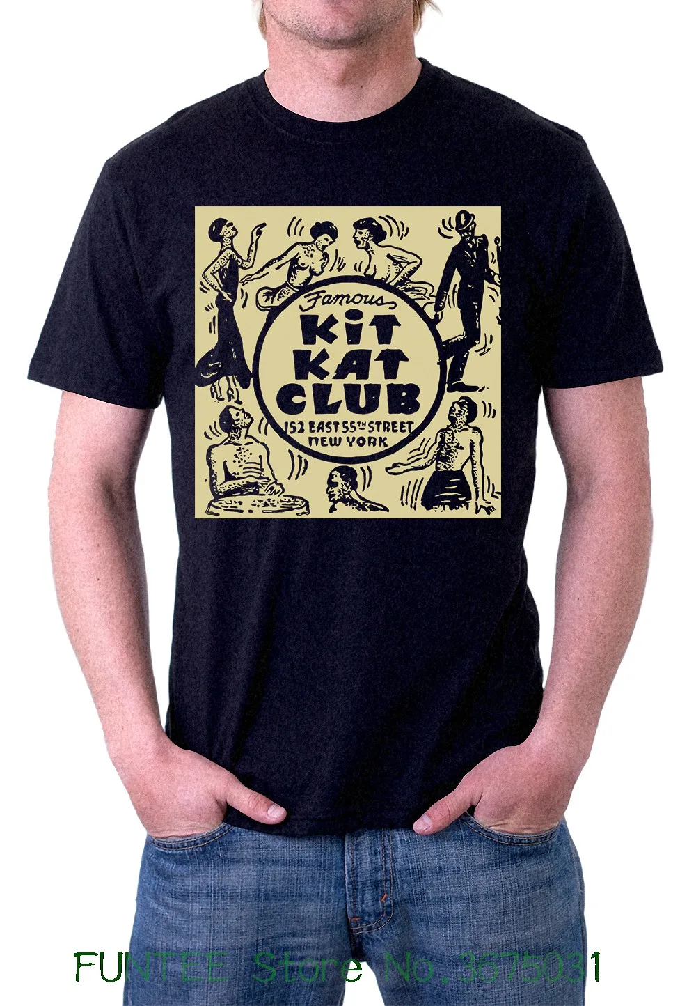 T Shirt Men 2018 Fashion Kit Kat Club Vintage African Harlem New York City T shirt M L Xl Xxl