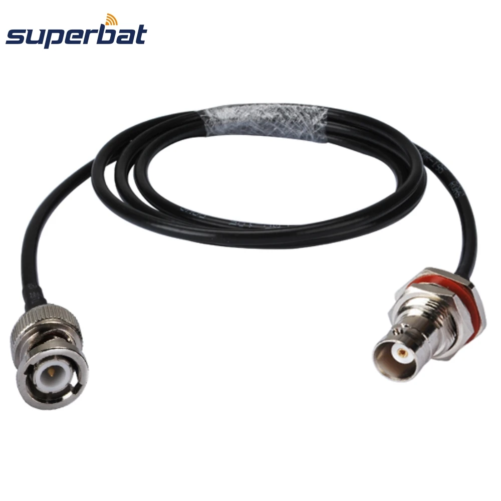 Superbat РФ коаксиальный кабель BNC штекер BNC Plug косичка кабель RG58 500 см