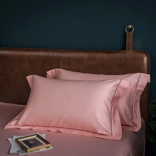 Новинка, 3 шт., роскошное постельное белье из египетского хлопка, 245x275 м, белая, розовая, серая, синяя простыня, наволочка - Цвет: 22