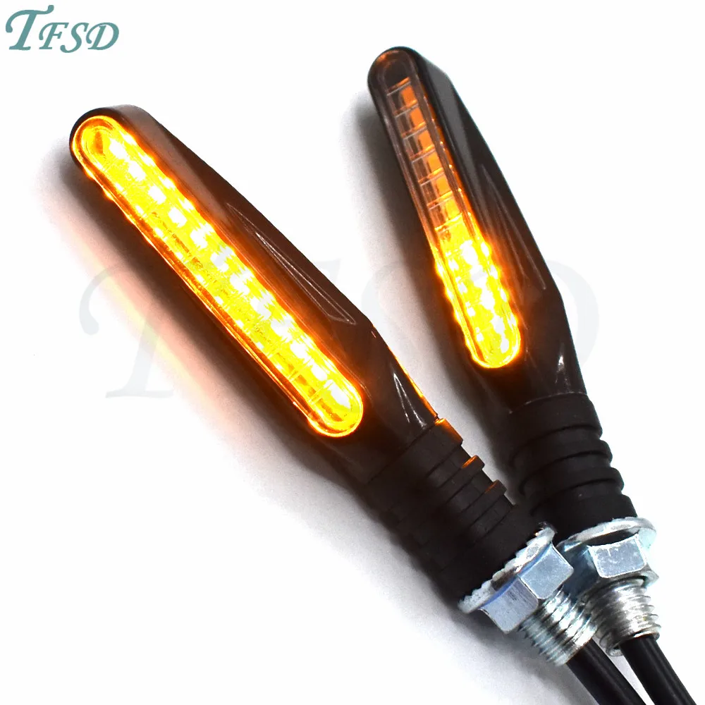 

Motorcbike Universal Turn Signals Light Tail Flasher LED Flowing Water Blinker Bendable Motorcycle Lights for Yamaha YZF R1 R6