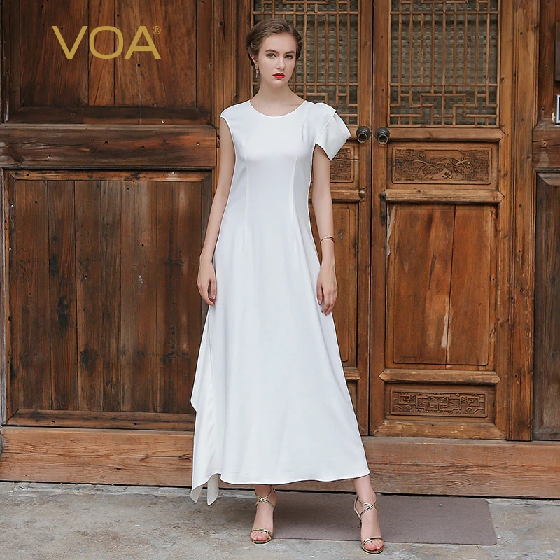 plus size white silk dress