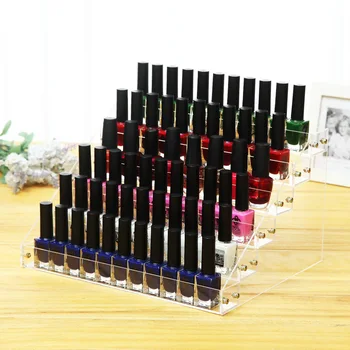

High Quality Clear Acrylic 6 Layers Nail Polish Rack Makeup Tools Display Lipstick Holder Cosmetic Organizer Jewelry Container