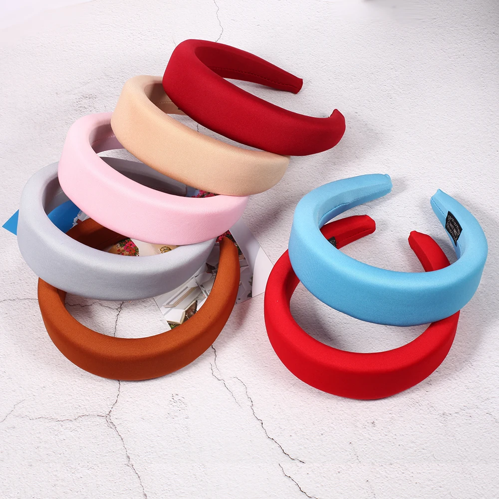

2019 New Classic Hair Accessories Women Thick Sponge Velvet Hairbands Headbands For Adult Fashion Hair Band