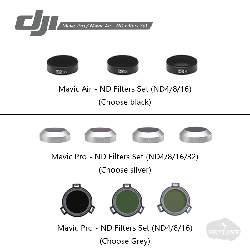 

DJI drone ND Filter For Mavic Pro/ Mavic Air , ND Filters Set ND4/8/16/,ND4/8/16/32 Drone Accessories
