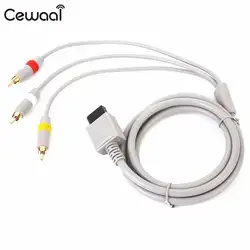 Cewaal 2 м аудио-видео AV 3 RCA кабельной линии шнур Для Nintendo Wii игровой консоли