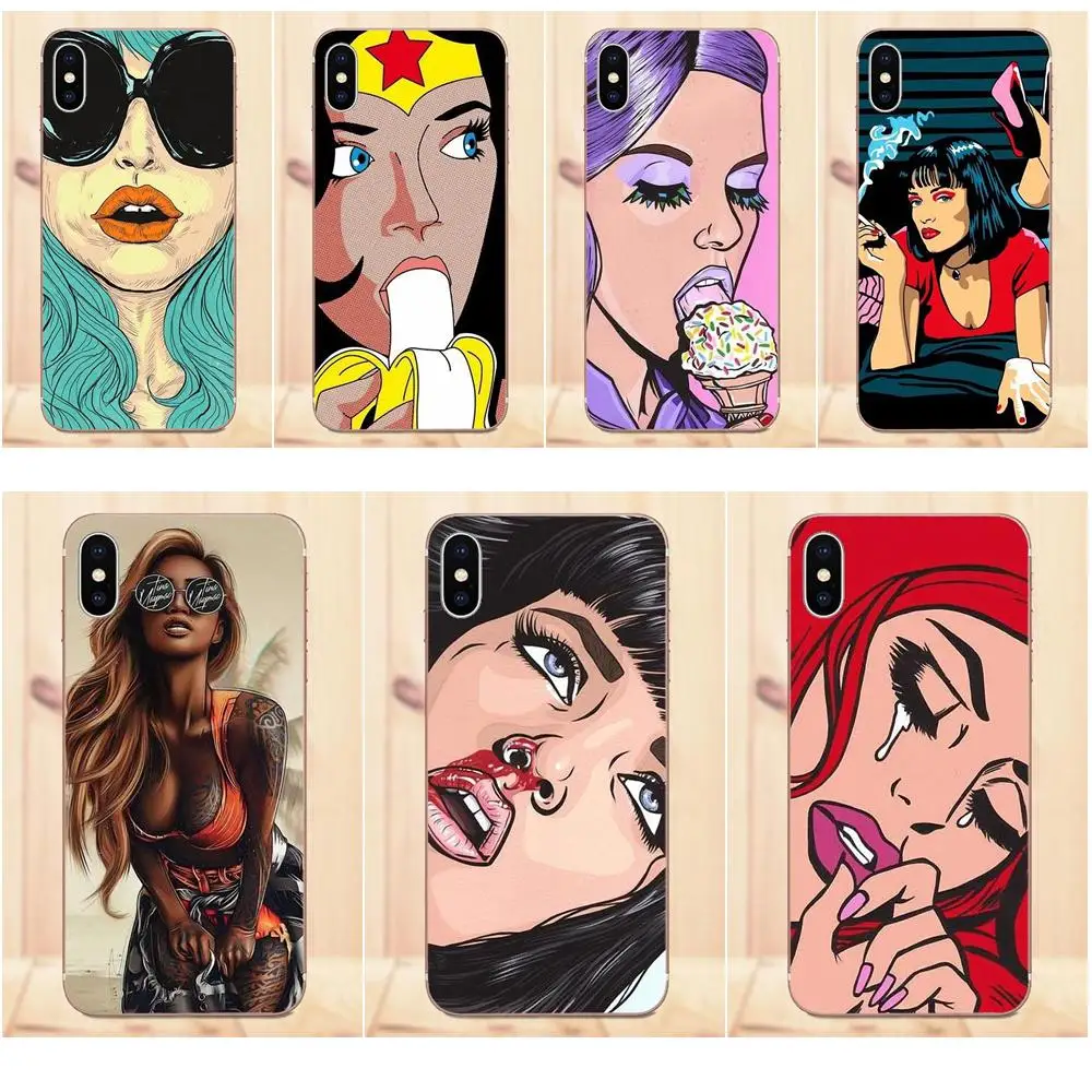 Модные красные волосы плачут комикс девушка для HTC Desire 530 626 628 630 816 820 One A9 M7 M8 M9 M10 E9