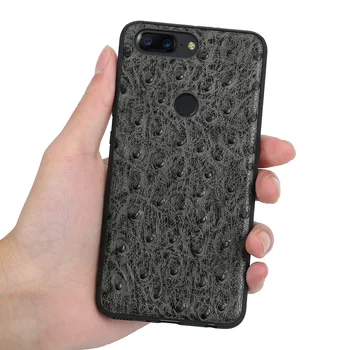 

Ostrich grain leather 360 Protective all-inclusive mobile phone case for OnePlus 5 5T 6T 7T PRO one plus shockproof phone case