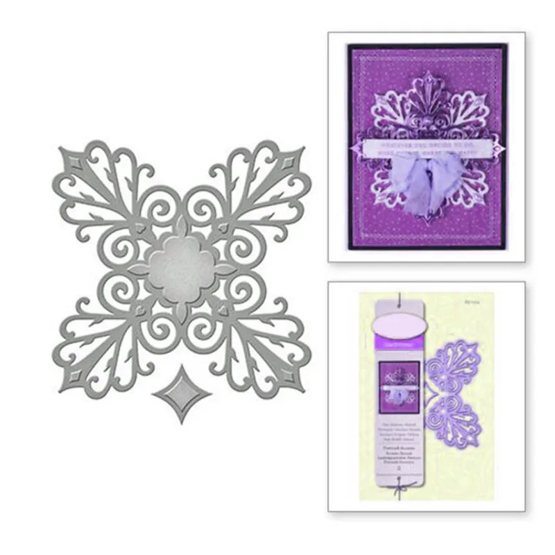 

Naifumodo 2019 New Arrival Lace Frame Metal Cutting Dies for Scrapbooking Craft Dies DIY Metal Cutting Stencil Dies