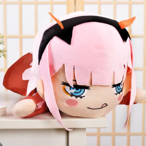 Anime DARLING In The FRANXX Zero Two 02 Plush Doll Toy Figure Cushion Pillow Soft Cotton Stuffed Plushie Cosplay Collection Gift