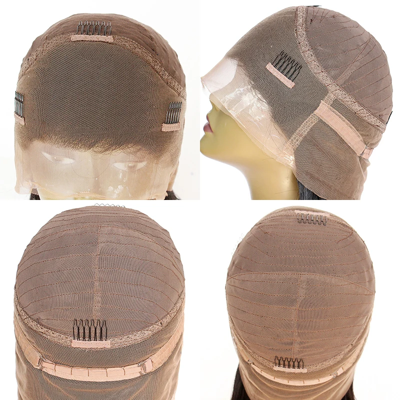 360 синтетический Frontal шнурка волос Парик 4,5 дюймов кружево натуральные волосы Искусственные парики с ребенком странный прямо бразильский