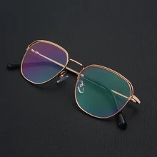 Винтажный стиль женские/мужские популярные металлические прозрачные линзы очки оправа трендовые унисекс анти-радиационные очки оправа для очков 80116