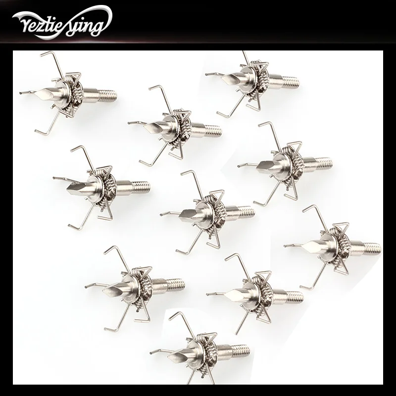 

10pc Arrows Judo Points With Small Spring Arm SteelFor Small Animals Unreliable Miracle Points And New Design Blunt Points
