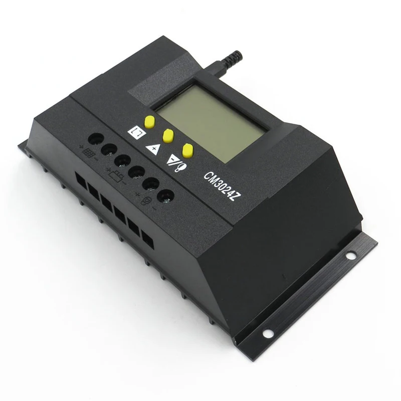 New 30A 12-24V Solar Charge Controller Solar Panel Controller Regulator LCD Display With Remote Monitoring And Control Function