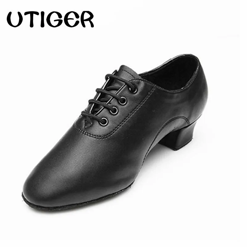 

Children boys Men's Ballroom Modern Latin Tango Dance Shoes Man Salsa 3.5CM heeled Waltz Dancing Shoes Big Size 25-45 Top
