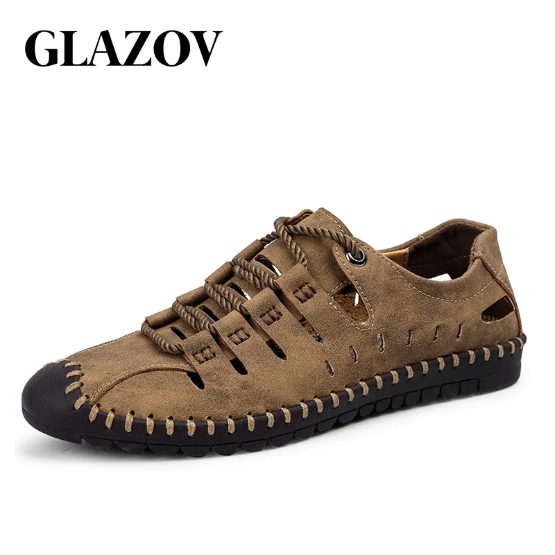 

GLAZOV Summer Mesh Shoes Men Casual Shoes Breathable Handy Water Flats Shoes Breathable Men Sneaker Big Size Zapatillas Hombre