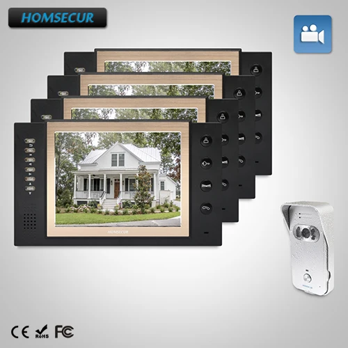 

HOMSECUR 8" Hands-free Video Door Entry Security Intercom+Silver Camera TC021-S + TM801R-B