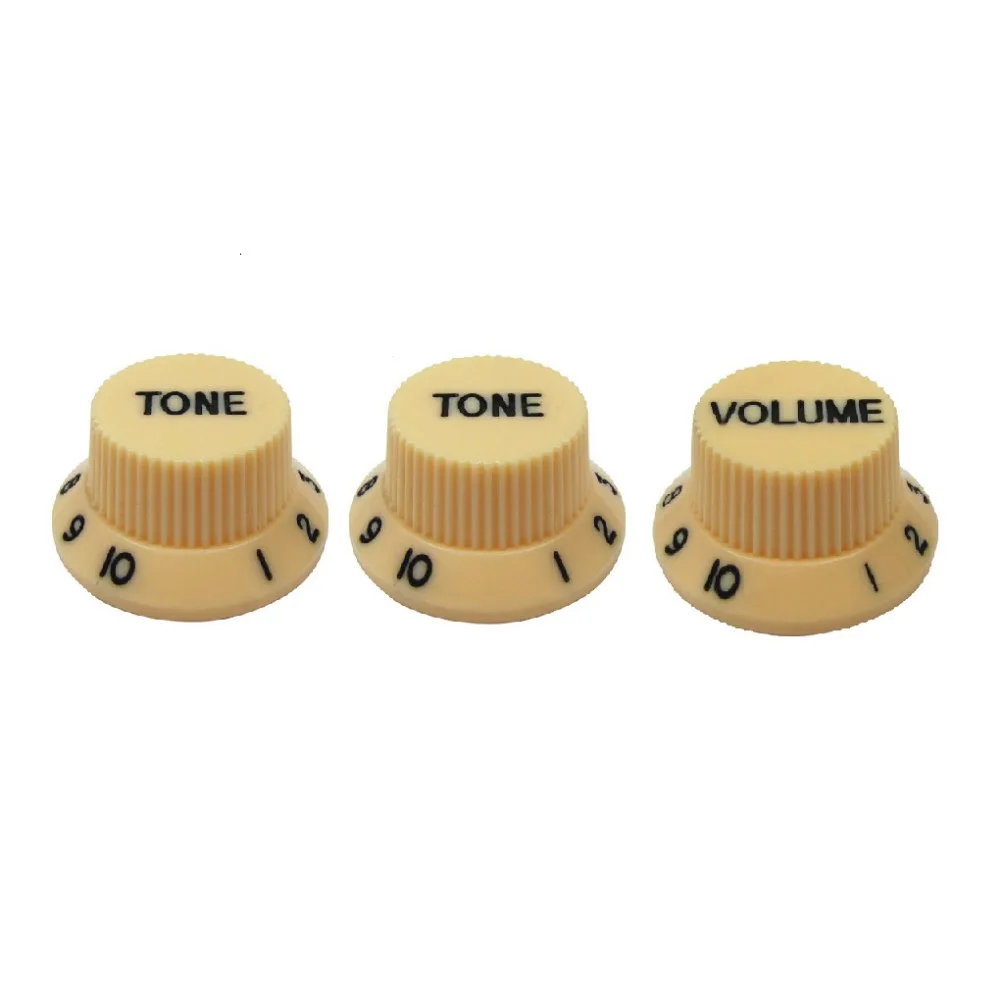 Новые ручки управления громкостью и тоном 2T1V для гитары желтые|speed control knobs|control