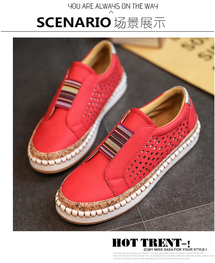 FREE SHIPPING Women Leather Loafers Casual Shoes Women Slip-on Sneaker ...
