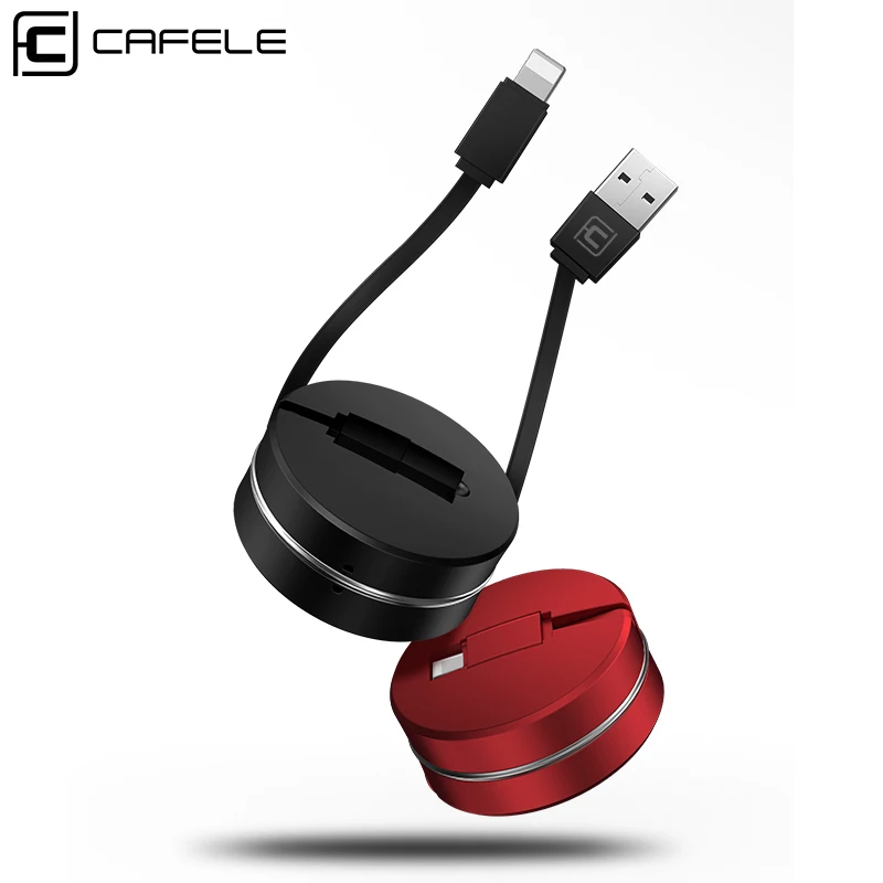 Cafele Выдвижной USB кабель для iPhone X Xs Max Xr 8 7 6 6s Plus Быстрая зарядка зарядное устройство кабель для Lightning 1 м