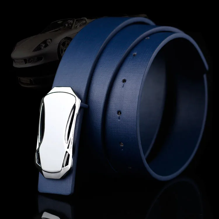 

Joker Personality Sports Car Buckle Belt Fashion Casual Smooth Buckle Belt