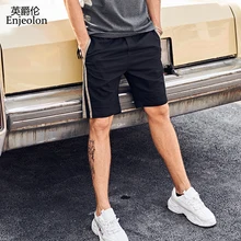 Enjeolon, летние повседневные мужские шорты, новинка, длина до колена, хлопок, уличная мода, эластичный пояс, мужские шорты, мужская одежда kz6376