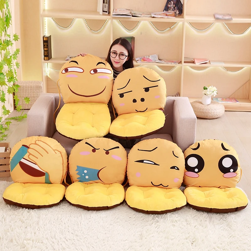 1pc 40cm*40cm*45cm Funny Expressions Plush Pillows Cushions Cartoon