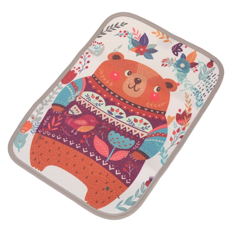 Bébé matelas à langer poussette réutilisable imperméable à l'eau couche Portable matelas dessin animé