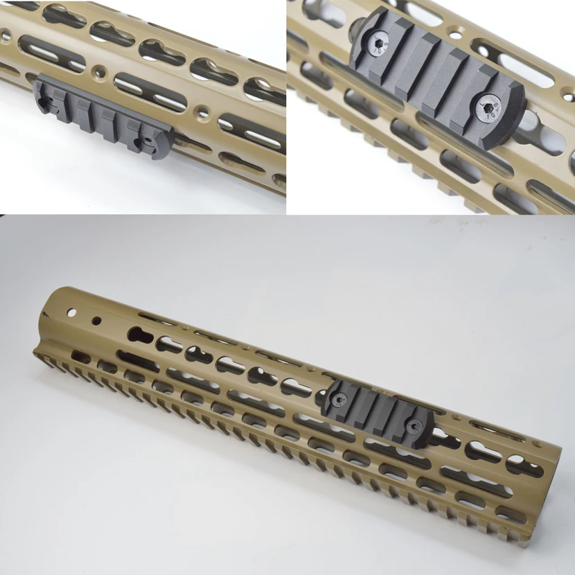 TriRock 5,7, 9,11, 13 слот CNC алюминий Picatiny/Weaver рельс раздел для Keymod Handguard рейка крепление