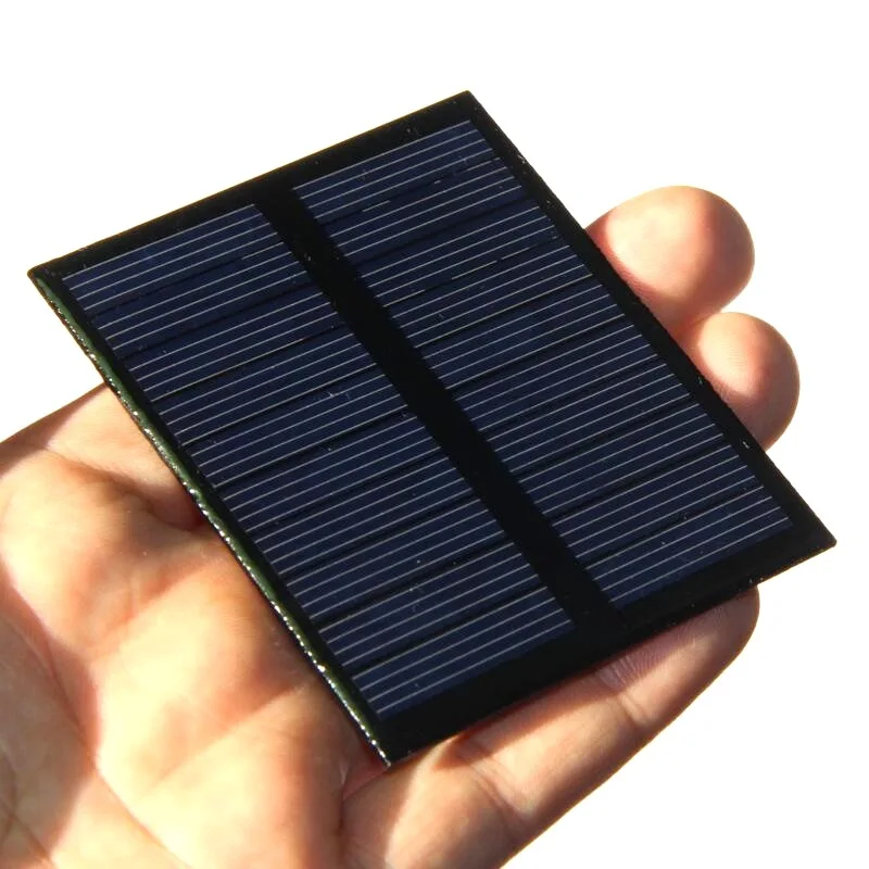 

0.5W 5V DIY solar panel Polysilicon solar energy generation Colloid Waterproof Accept customization 72*58MM Charger Template