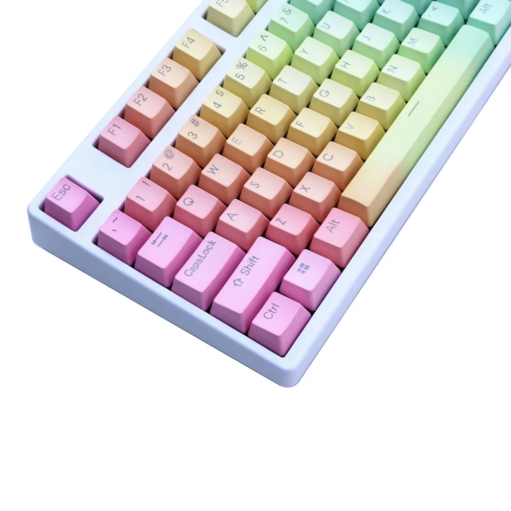 Двухсторонний Радужный OEM профиль PBT keycap 108 клавиш cherry MX Переключатель подсветка механическая клавиатура keycaps только keycaps