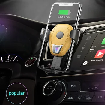 

10w Qi Car Wireless Charger Stand For iPhone Xs Max Xr X Samsung S10 S9 Fast Gravity linkage Wirless Charging Car Phone Holder