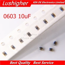100 шт. 0603 10 мкФ 106K X7R с алюминиевой крышкой, 50В 20% 106 м керамический конденсатор поверхностного монтажа MLCC