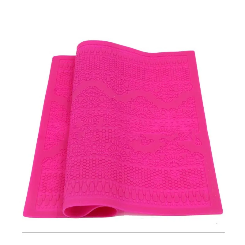 38.5x28.5 CM Silicone Roll Cut Mat Square Rolling Cutting Pad Fondant