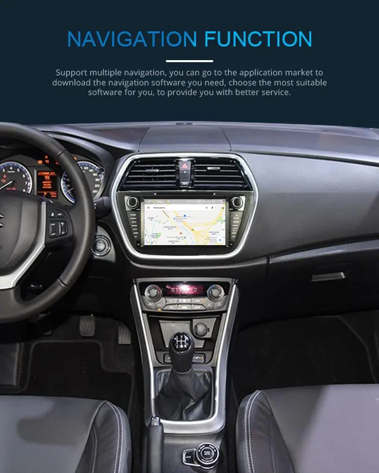 Cheap JDASTON 2DIN Android 9.0 Car DVD Player For Suzuki SX4 S-Cross 2013 2014 2015 2016 Multimedia GPS Radio Stereo 4G+64G Octa Cores 2