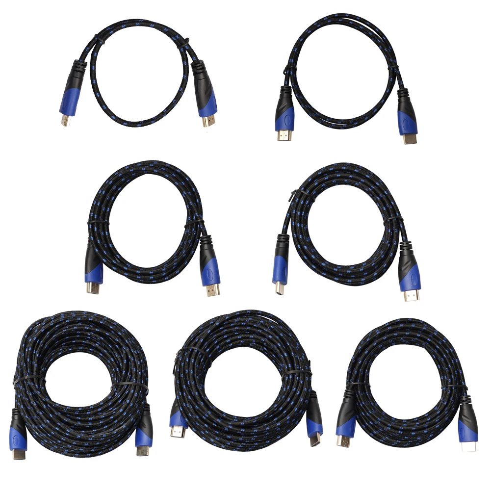 Длинный HDMI кабель с позолоченным покрытием V1.4 AV HD 3D для Xbox HDTV 1 м 15 М 1080P цифровой L3FE