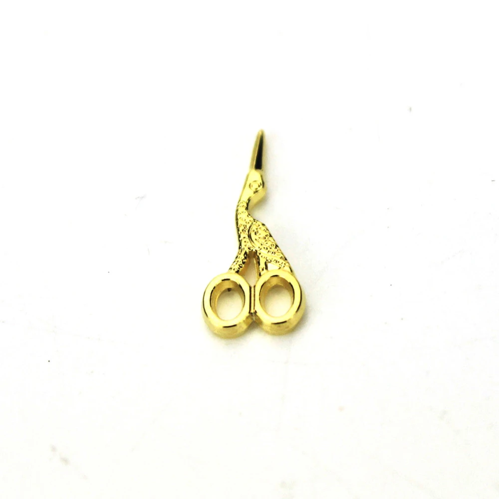 

3Pcs 1/12 Dollhouse Miniature Accessories Mini Metal Golden Scissors Simulation Furniture Model Toys for Doll House Decoration