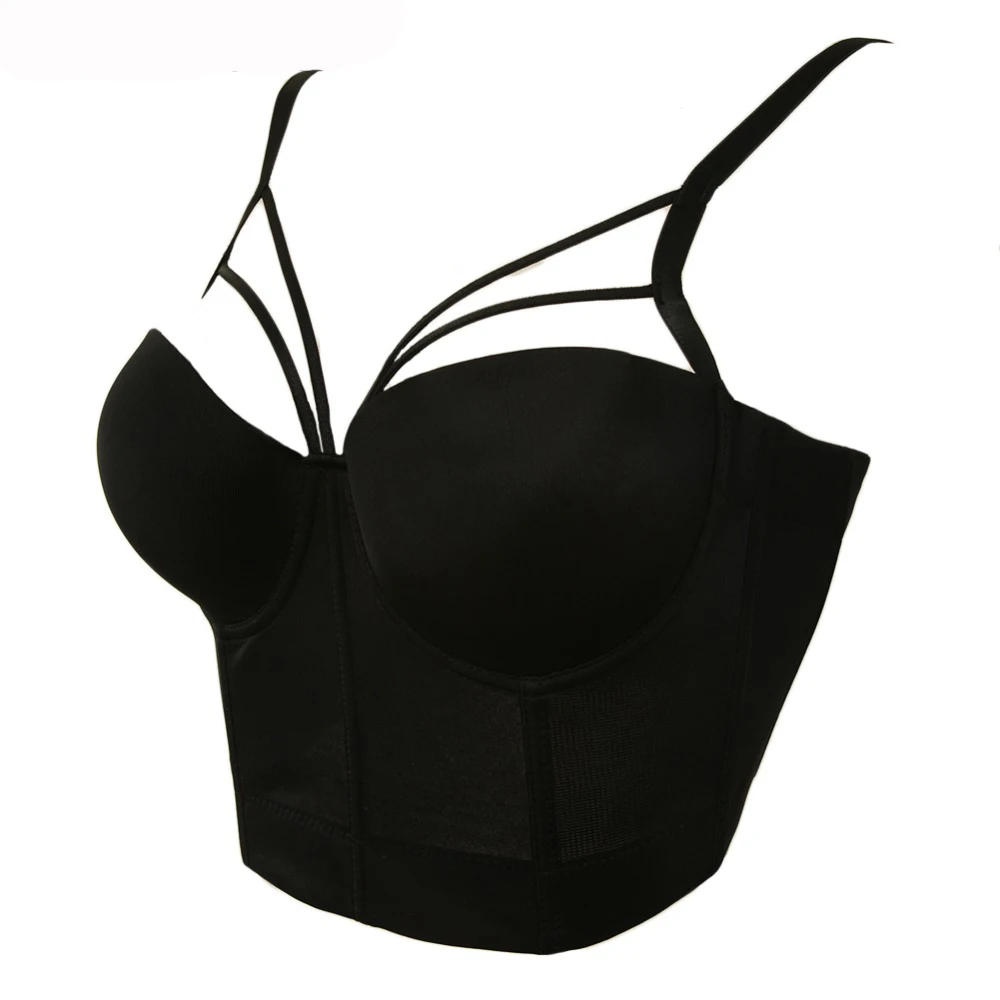 

2019 Women sexy crop top Bustier Push Up Bra Cropped Festival Night Club Party Tank top