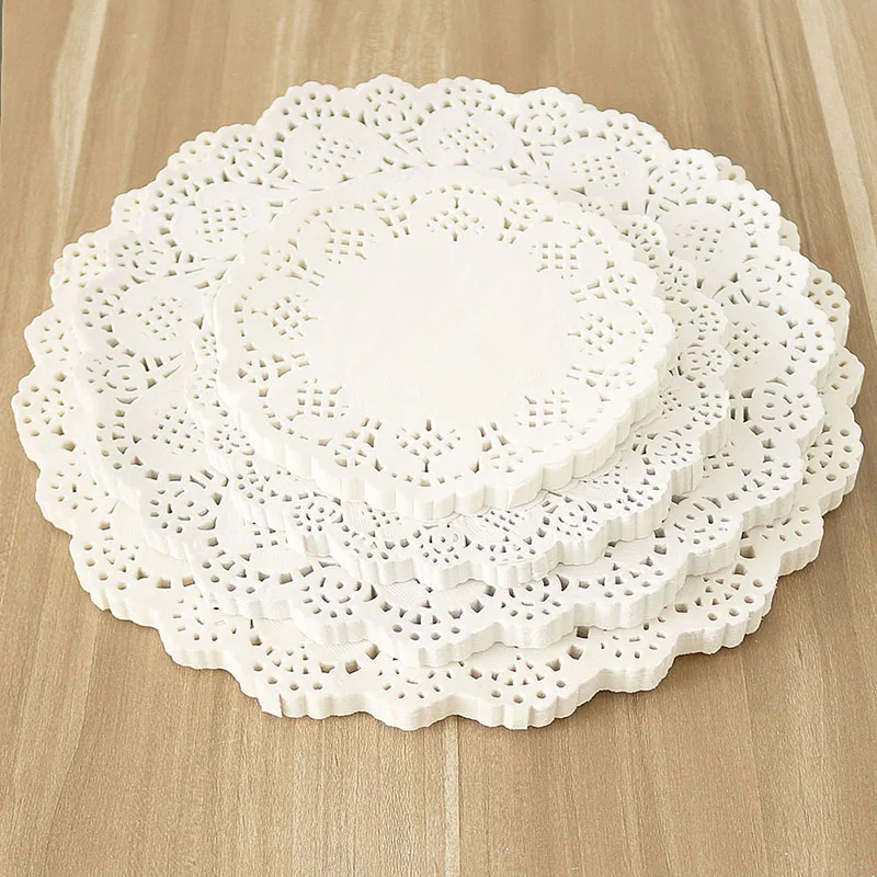500 шт. бумажные коврики для вечерние торта 5 дюйма 14 см|doilies|doily paper |