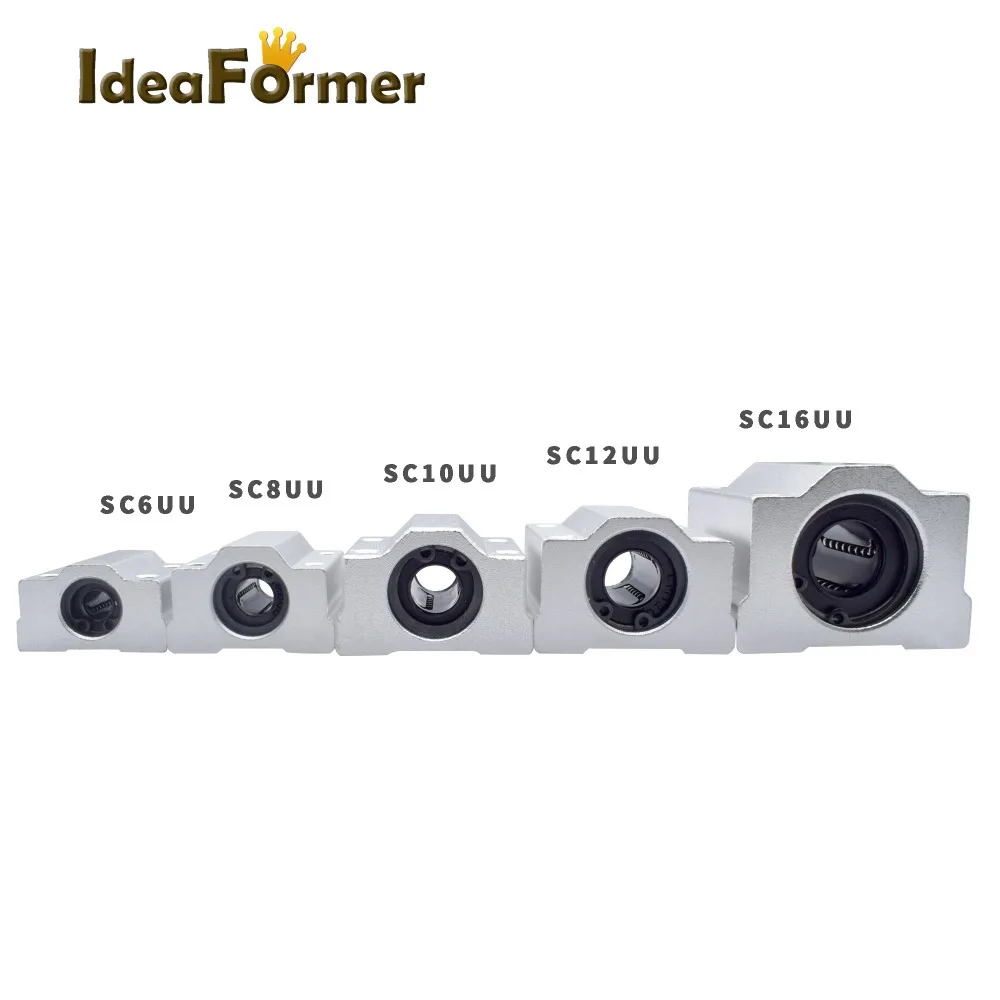 

1pcs SC8UU/SC10UU/SC12UU/SC16UU Linear Ball Bearing slide block bushing for 3D printer part