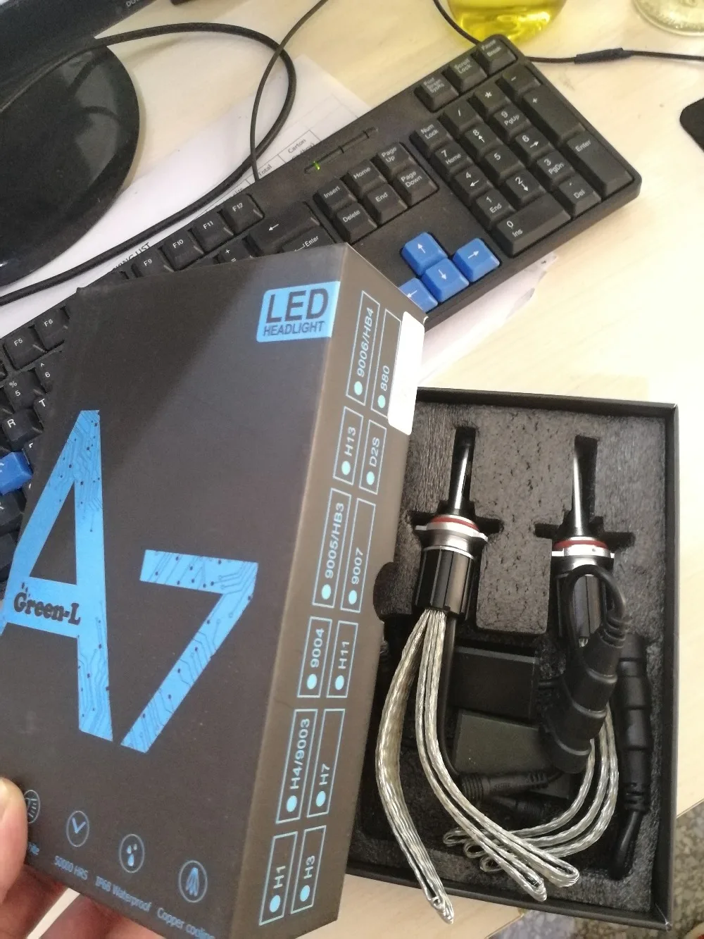 2 шт светодио дный лампы H7 12 V 55 W 11000LM 9012 HIR2 h4 H11 h1 H3 фар для автомобиля H1 24 6000