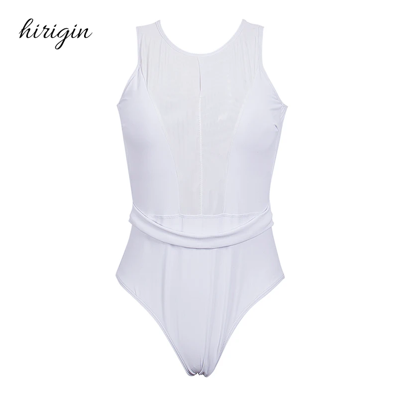 HIRIGIN Brand Women's Onear Polyester Mesh Bandage Bikini Monokini