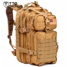 TTGTACTICAL New Arrival 34L MOLLE Tactical Backpack High Quality MOLLE Military Rucksack 3P Attack Backpack for Hiking Camping
