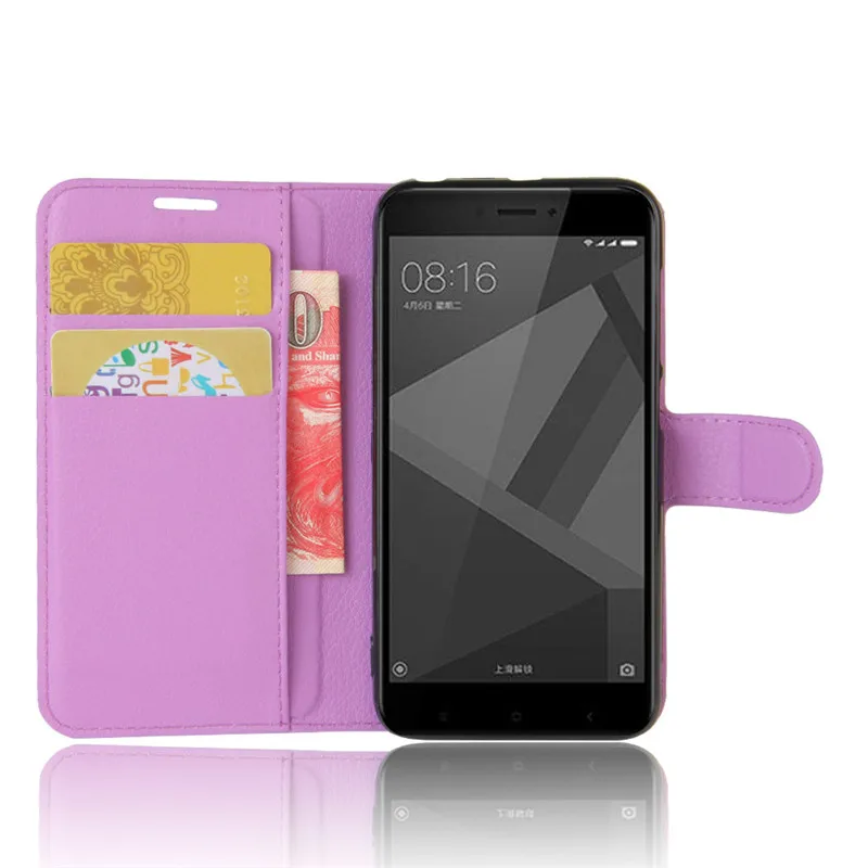 Чехол для Xiomi Xiaomi Redmi 4X, 5,0 дюймов, кошелек из искусственной кожи, чехол для телефона для Xiaomi Redmi 4X4 X, силиконовый чехол с откидной крышкой