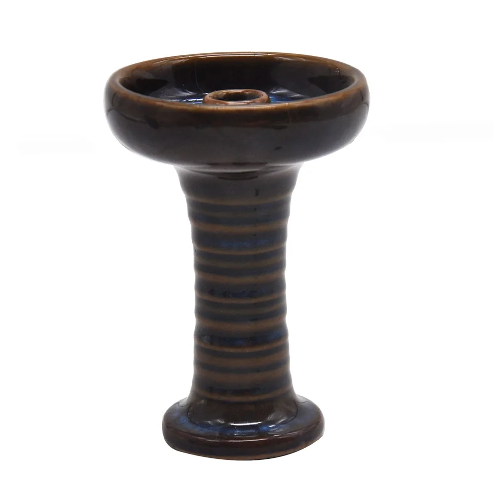 Керамика с одним отверстием для крепления Phunnel чаша головка кальяна чаша обозрения чаша для кальяна с втулкой - Цвет: blue