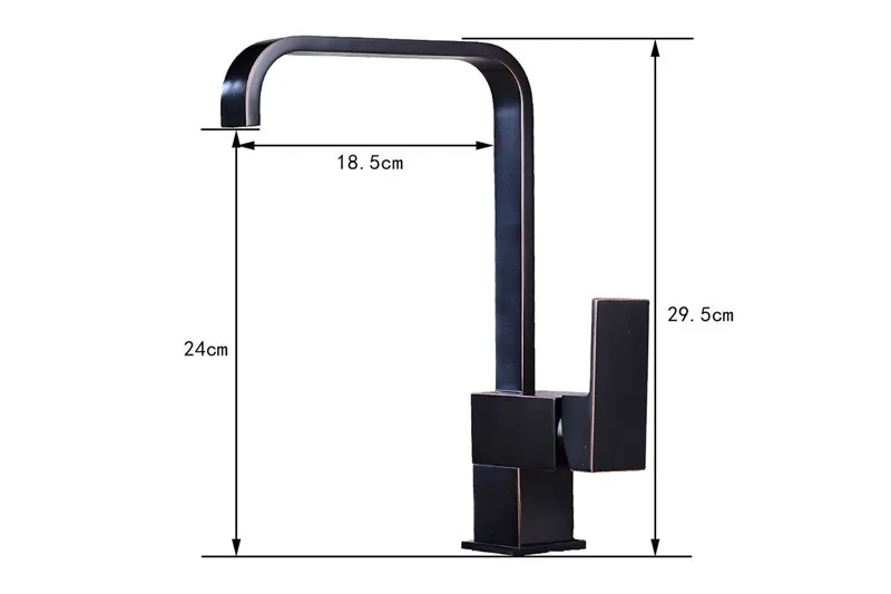 Кухня кран поворотный античная бронза раковина кран латунный материал Cozinha Torneira бортике одно отверстие Смесители смеситель