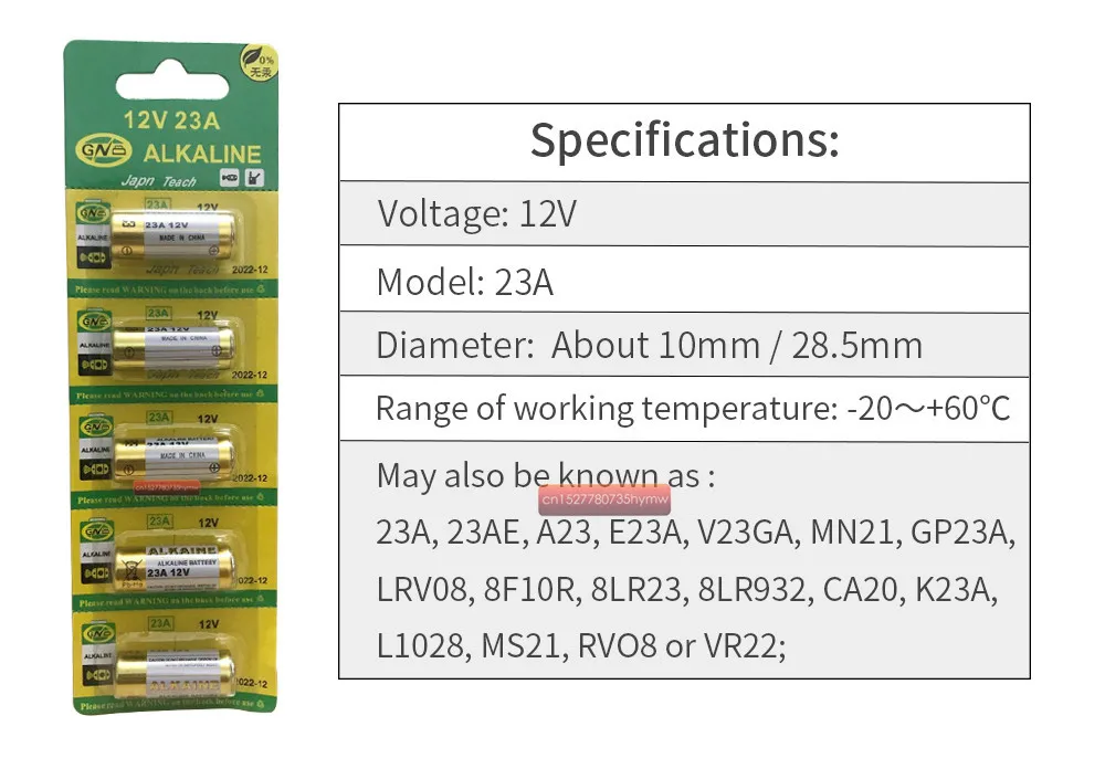 10 шт. щелочная батарея 12 В 23A батарея 12 В 27A 23A 12 В 21/23 A23 E23A MN21 RC пульт дистанционного управления батарея RC часть