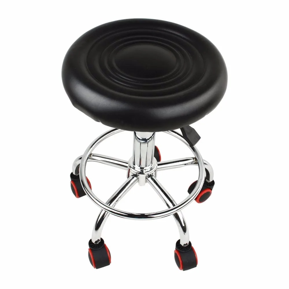 Adjustable Hydraulic Rolling Swivel Salon Stool Chair Tattoo Massage Facial Spa Stool Chair With Back Rest Nail Salon Chairs