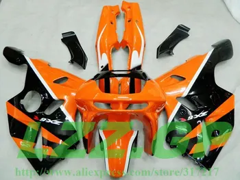 

LZZ.GP orange BLK white For KAWASAKI NINJA ZX-6R 94-97 ZX6R ZX 6R 94 95 96 97 ABS Fairings ZX 6R 1994 1995 1996 1997 fairing kit